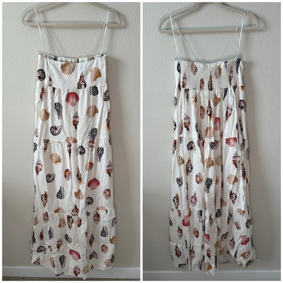 Show Me Your Mumu Seashell Long Maxi Dress SZ L - Picture 3 of 6